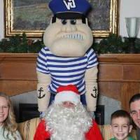 Louie and santa with family 14